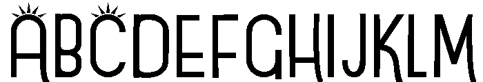 ZP Spencer Sparkler Font UPPERCASE
