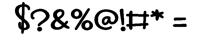 ZP Squeaky Cheese Bold Font OTHER CHARS