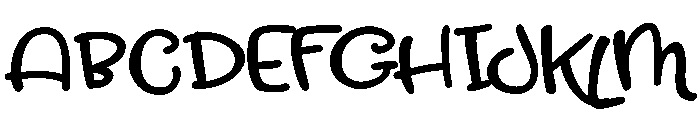ZP Squeaky Cheese Bold Font UPPERCASE