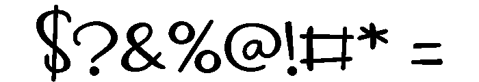 ZP Squeaky Cheese Font OTHER CHARS