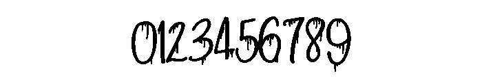 ZP Strawberry Scary Script Bold Font OTHER CHARS