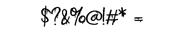 ZP Strawberry Scary Script Bold Font OTHER CHARS