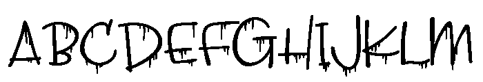 ZP Strawberry Scary Script Bold Font UPPERCASE