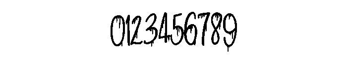 ZP Strawberry Scary Script Condensed Bold Font OTHER CHARS