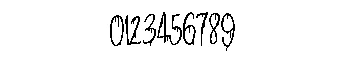 ZP Strawberry Scary Script Condensed Font OTHER CHARS