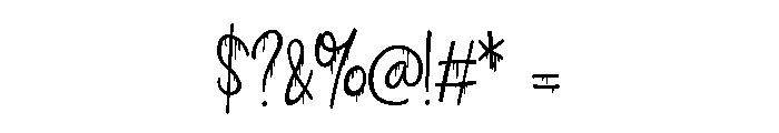 ZP Strawberry Scary Script Condensed Font OTHER CHARS