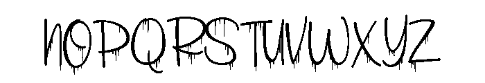 ZP Strawberry Scary Script Condensed Font UPPERCASE