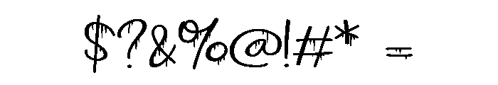 ZP Strawberry Scary Script Expanded Font OTHER CHARS
