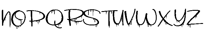 ZP Strawberry Scary Script Expanded Font UPPERCASE
