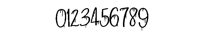 ZP Strawberry Scary Script Font OTHER CHARS