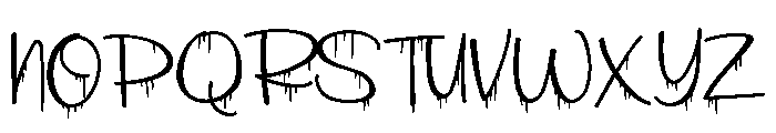 ZP Strawberry Scary Script Font UPPERCASE