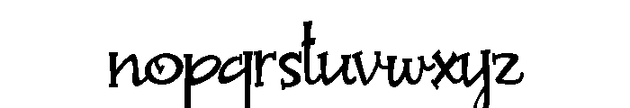 ZP Sugar Cookie Serif Condensed Font LOWERCASE
