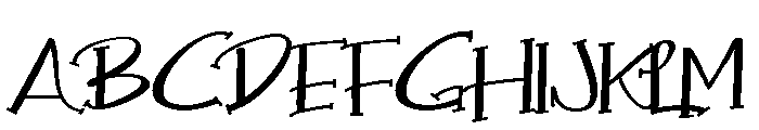 ZP Sugar Cookie Serif Expanded Font UPPERCASE