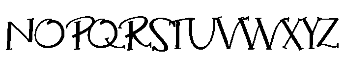 ZP Sugar Cookie Serif Expanded Font UPPERCASE