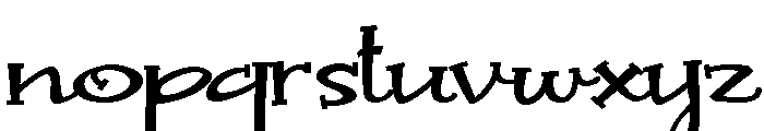 ZP Sugar Cookie Serif Expanded Font LOWERCASE