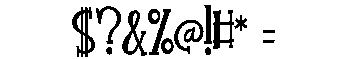 ZP Sweet Heart Condensed Font OTHER CHARS