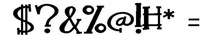 ZP Sweet Heart Expanded Font OTHER CHARS