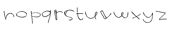 ZP Tattle Tale Expanded Light Font LOWERCASE