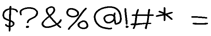 ZP Tattle Tale Expanded Font OTHER CHARS
