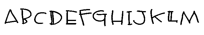 ZP Tattle Tale Expanded Font UPPERCASE