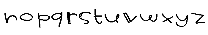 ZP Tattle Tale Expanded Font LOWERCASE