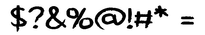 ZP Teacher Chalk Expanded Font OTHER CHARS