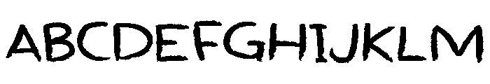 ZP Teacher Chalk Expanded Font UPPERCASE