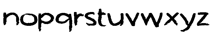 ZP Teacher Chalk Expanded Font LOWERCASE