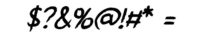 ZP Teacher Chalk Italic Font OTHER CHARS