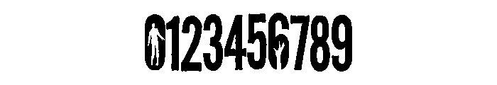 ZP The Dead Walk Condensed Font OTHER CHARS