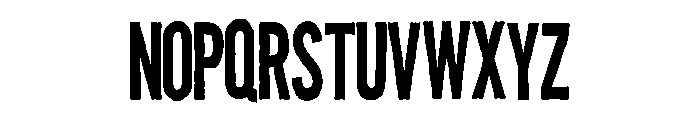ZP The Dead Walk Condensed Font UPPERCASE
