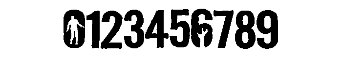 ZP The Dead Walk Expanded Font OTHER CHARS