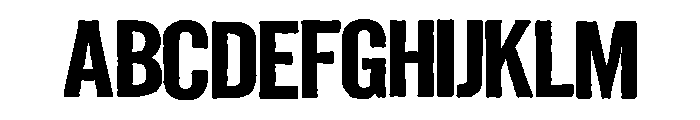ZP The Dead Walk Expanded Font UPPERCASE