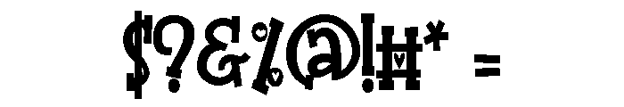 ZP Three Hearts Condensed Font OTHER CHARS