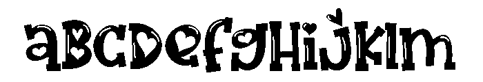 ZP Three Hearts Glow FONT