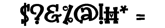 ZP Three Hearts Font OTHER CHARS