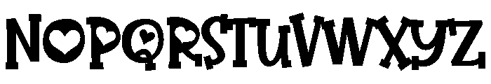ZP Three Hearts Font UPPERCASE