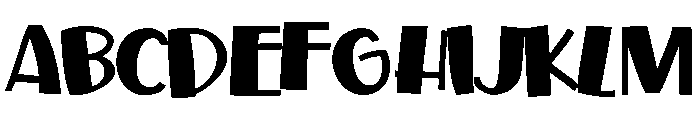 ZP Toadface Bold Font UPPERCASE