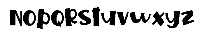 ZP Toadface Condensed Bold Font LOWERCASE