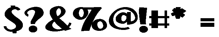 ZP Toadface Expanded Bold Font OTHER CHARS
