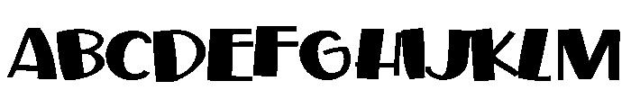 ZP Toadface Expanded Bold Font UPPERCASE