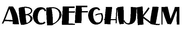 ZP Toadface Expanded Font UPPERCASE