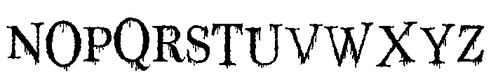 ZP Toil and Trouble Shakes Expanded Font LOWERCASE