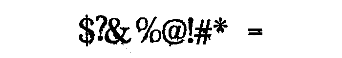 ZP Toil and Trouble Shakes Shakes Expanded Bold Font OTHER CHARS