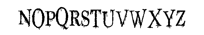 ZP Toil and Trouble Shakes Font LOWERCASE