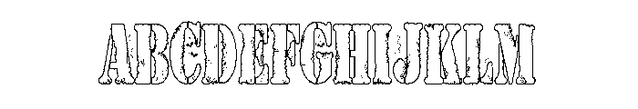 ZP Trick or Trash Condensed Font UPPERCASE