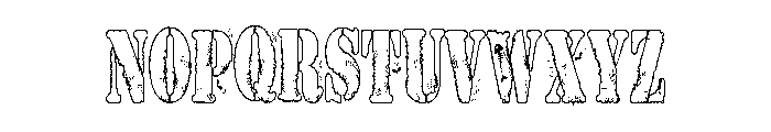 ZP Trick or Trash Condensed Font UPPERCASE