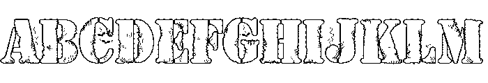 ZP Trick or Trash Expanded Font UPPERCASE