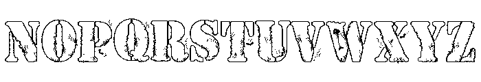 ZP Trick or Trash Expanded Font UPPERCASE