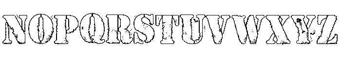 ZP Trick or Trash Expanded Font LOWERCASE